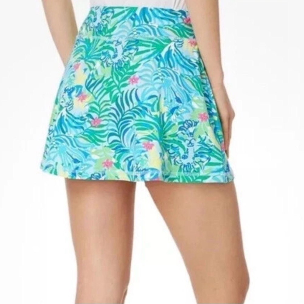 Lily Pulitzer Aila Hydra Blue Dandy Lions Print Skort - Size XL - Picture 2 of 6